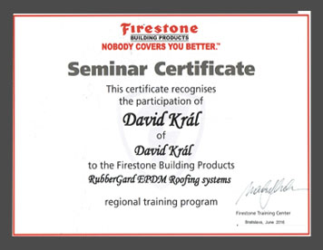 Firestone - Seminare Certificate