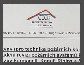 Čech - suché stavby