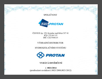 Hydroizolační systém PROTAN